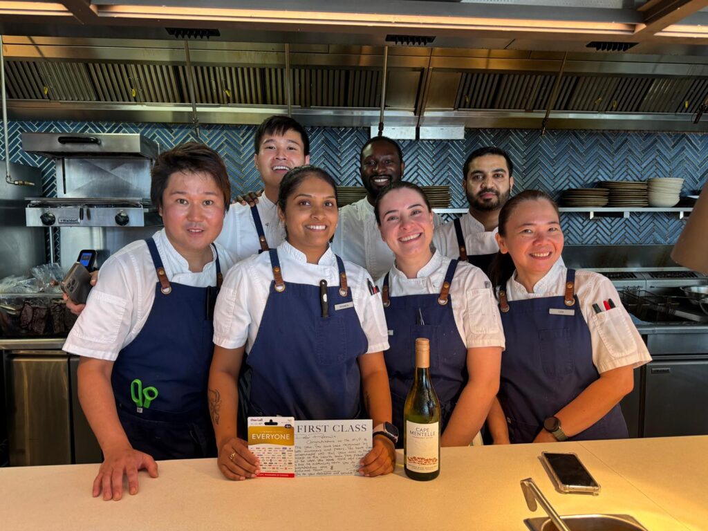 Working alongside a tightly bonded team, Roomila contributes to a kitchen where camaraderie and creativity come together.