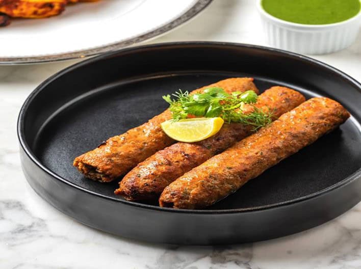 Chef Paul's signature dish - the Bottle Masala Seekh.