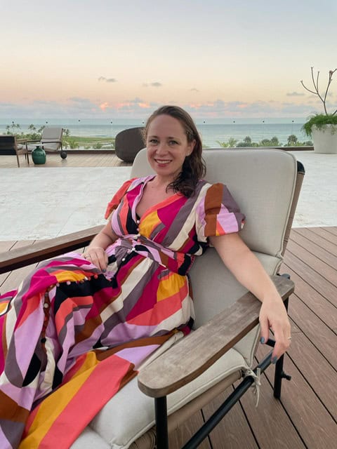 Lindsay P., Senior Manager of Internal and Executive Communications at Marriott, enjoying her Explore Rate by Marriott Bonvoy trip to Punta Cana and her stay at The St. Regis Cap Cana.